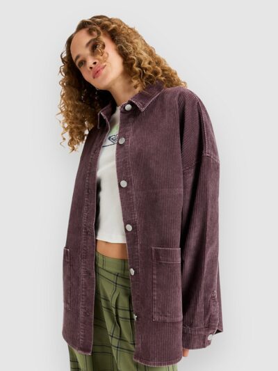 Roxy Kick Back Washed Cord Shirt huckleberry