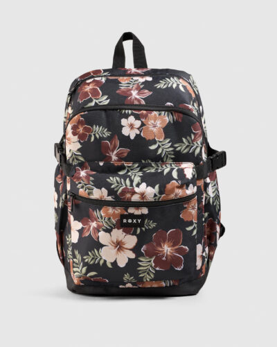 Roxy Right Line Backpack in Black