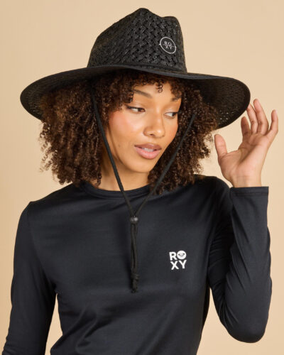 Roxy Women's Sunshine On My Mind Panama Hat in Black Size Small/Medium