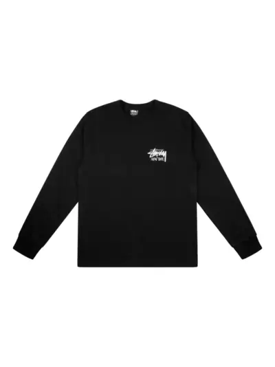 Stüssy New York City Stock long-sleeves T-shirt - Black