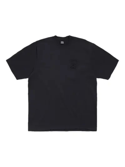 Stüssy Stock Link cotton T-shirt - Black
