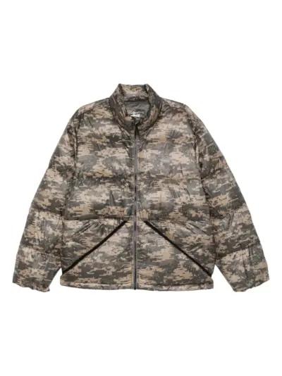 Stüssy camouflage zip jacket - Green