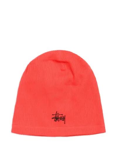 Stüssy waffle beanie hat - Red