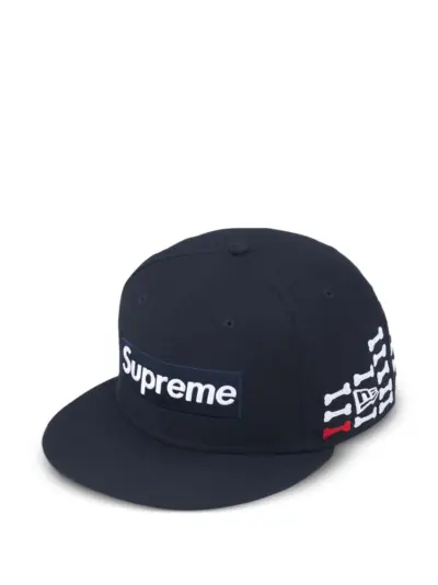 Supreme 59Fifty bone-patch baseball cap - Blue