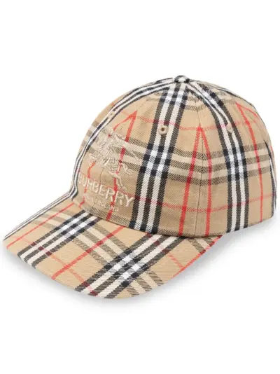 Supreme x Burberry denim cap - Brown
