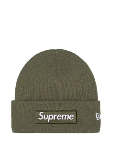 Supreme x New Era box logo beanie hat - Green