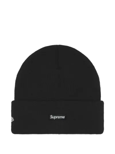 Supreme x New Era logo-embroidered beanie hat - Black