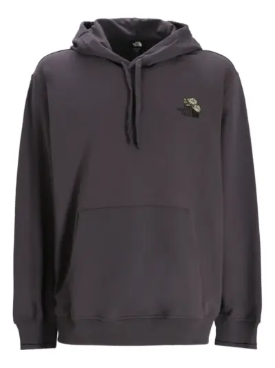 The North Face Connect embroidered-flower hoodie - Grey