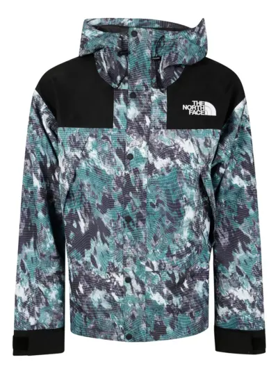 The North Face abstract-pattern print jacket - Blue