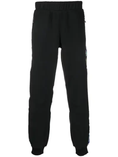 The North Face graphic-print panelled track pants - Black