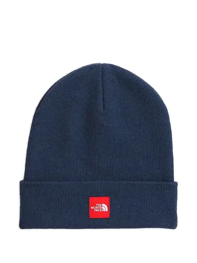 The North Face logo-box beanie - Blue