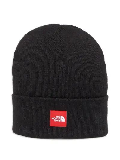 The North Face logo-patch beanie hat - Black