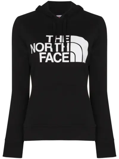The North Face logo-print drawstring hoodie - Black
