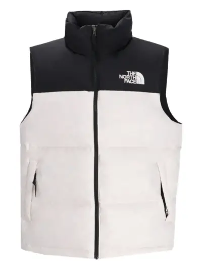 The North Face logo-print gilet - White