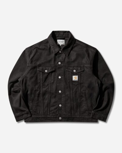 Carhartt Men s Everson Trucker Jacket Black (Garment Dyed)