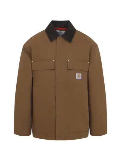 Carhartt WIP Clapton corduroy-collar jacket - Brown