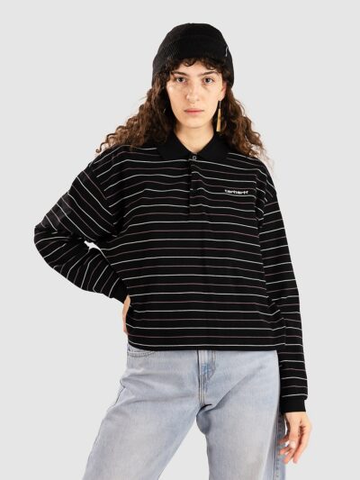 Carhartt WIP Mabel Long Sleeve Polo black