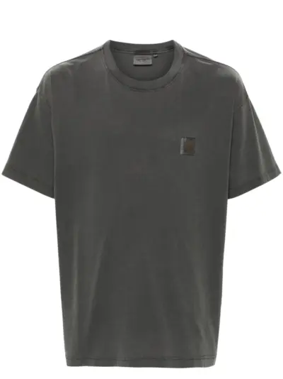 Carhartt WIP Nelson logo-patch cotton T-shirt - Grey