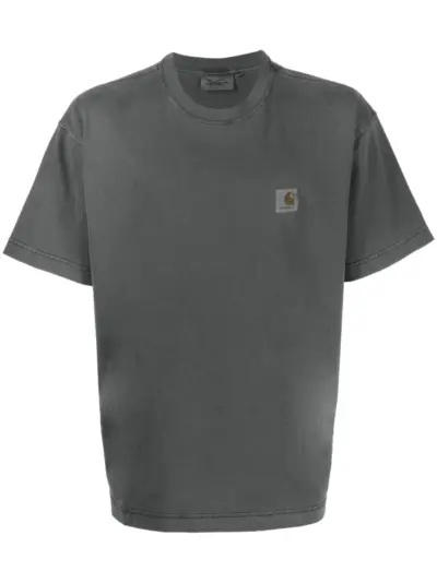 Carhartt WIP S/S Nelson square-logo T-shirt - Black