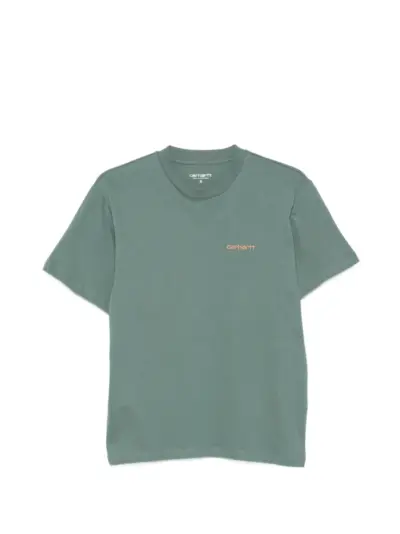 Carhartt WIP Script logo-embroidered T-shirt - Green