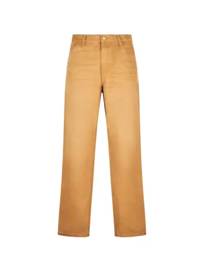 Carhartt WIP Single Knee logo-patch jeans - Neutrals