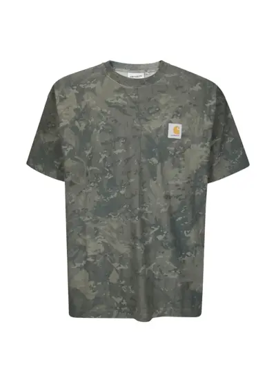 Carhartt WIP camo logo label T-shirt - Green