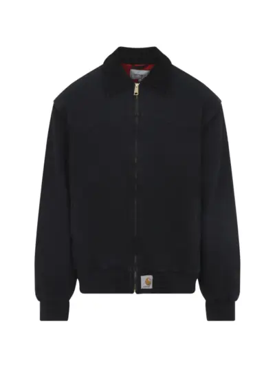 Carhartt WIP corduroy-collar jacket - Black