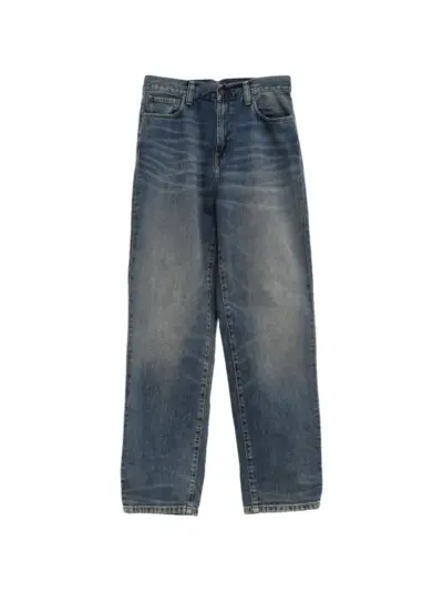 Carhartt WIP logo-patch straight jeans - Blue