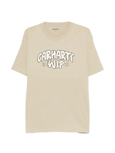 Carhartt WIP logo-print crew-neck T-shirt - Neutrals