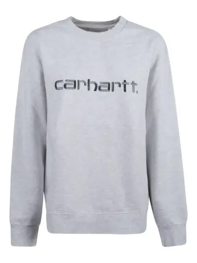 Carhartt WIP printed-logo crewneck sweater - Grey