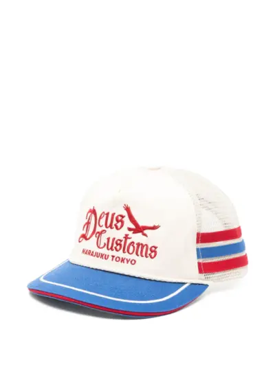 Deus Ex Machina Beep-Beep embroidered trucker hat - Neutrals