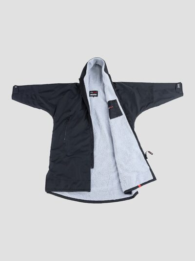 Dryrobe Advance Medium Long Sleeve Surf Poncho black grey