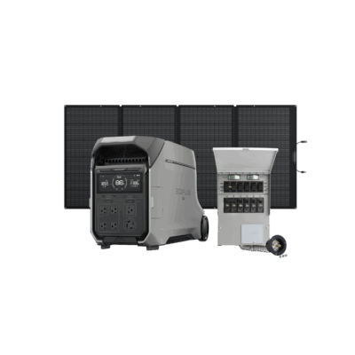 EcoFlow DELTA Pro 3 Portable Power Station + 400W Portable Solar Panel + Transfer Switch (306A)