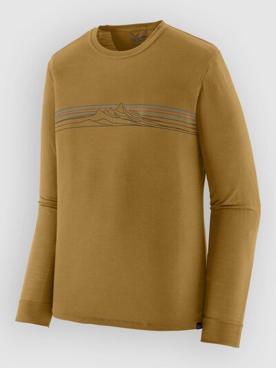 Patagonia Cap Cool Merino Blend Graphic Base Layer Top bobcat