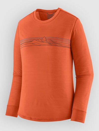 Patagonia Cap Cool Merino Blend Graphic Longsleeve Lyc coal orange