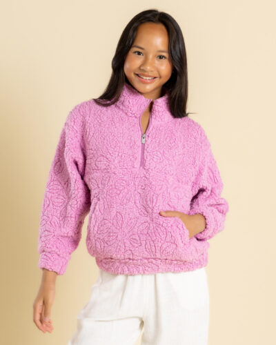 Roxy Girls' Having More Fun Jacket in Purple Size 10