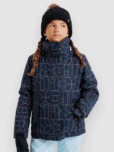 Roxy Jetty Kids Jacket true black bobby line