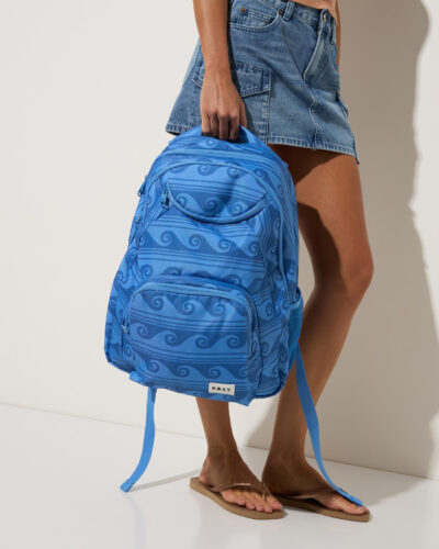 Roxy Shadow Swell Printed Backpack in Blue