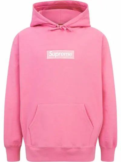 Supreme Box Logo drawstring hoodie - Pink