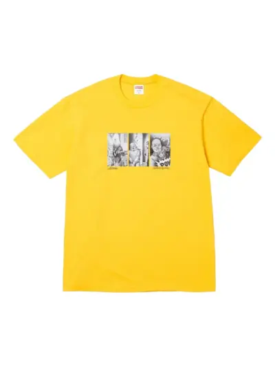 Supreme cartoon-print T-shirt - Yellow