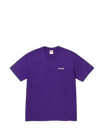 Supreme graphic print crew neck T-shirt - Purple