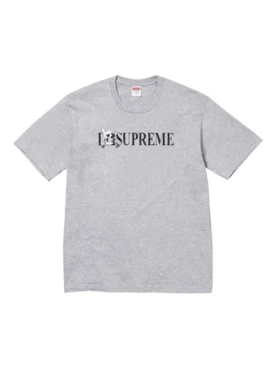 Supreme logo-print T-shirt - Grey