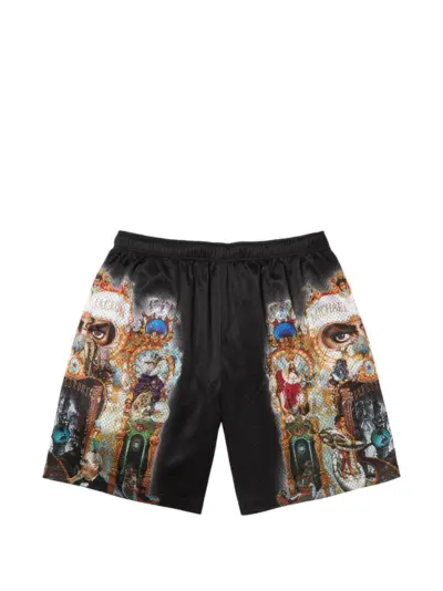 Supreme x Michael Jackson graphic-print short - Black