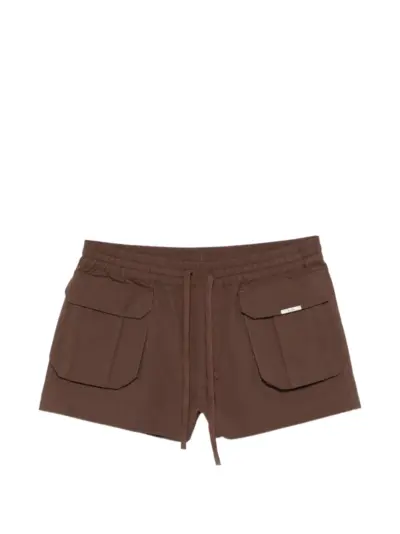 Ksubi Harper flap-pocket shorts - Brown