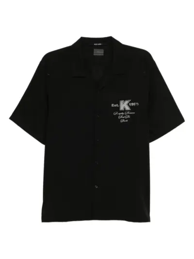 Ksubi rose-print resort shirt - Black