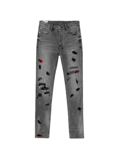 Ksubi x Juice Wrld Chitch Trashed Devil jeans - Grey