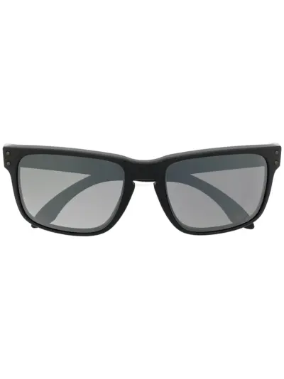 Oakley square-frame logo-embellished sunglasses - Black