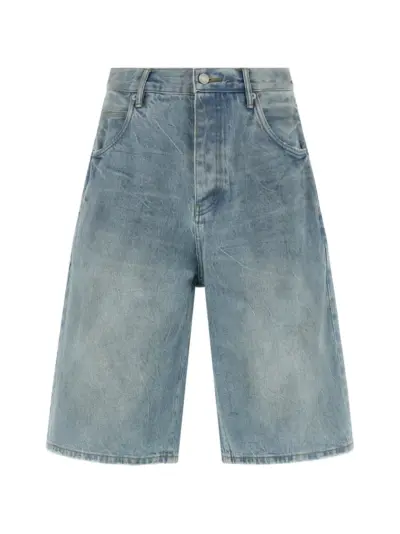 Purple Brand stone-washed bermuda shorts - Blue