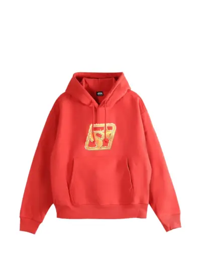 Stüssy front-graphic hoodie - Red