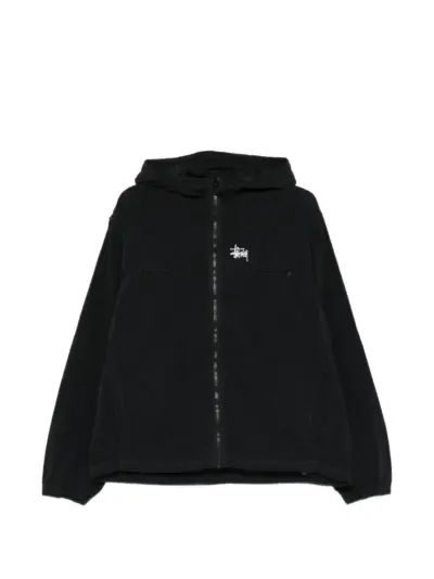 Stüssy hooded zip jacket - Black